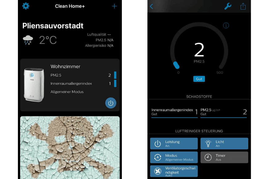 Luftqualität Wohnort und im Innenraum